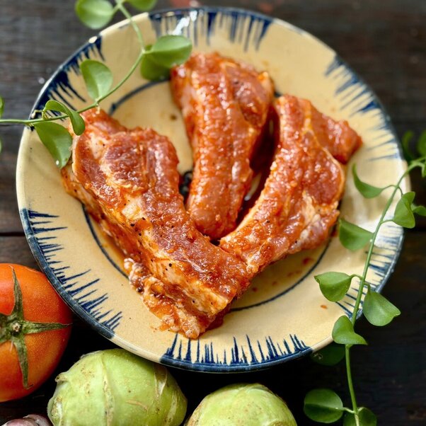 Sườn cọng ướp nướng